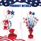 18 Pcs 4th of July Star Centerpieces Decorations Blue Red White